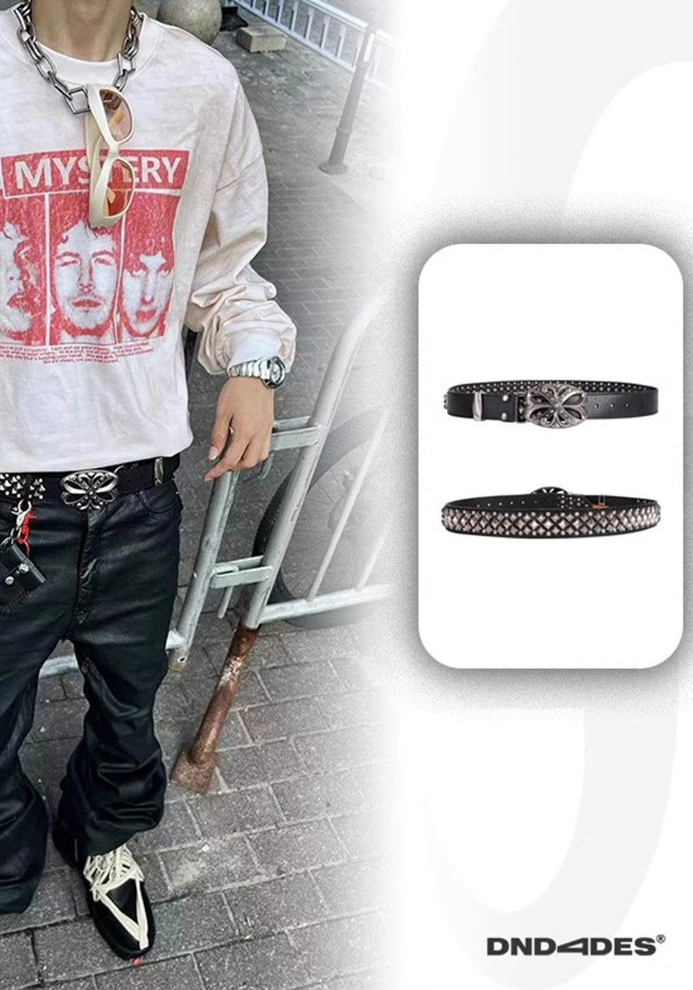 DND4DES丨Rhinestone Buckle Belt - PSYLOS 1, DND4DES丨Rhinestone Buckle Belt, Belt, DND4DES•JAPAN, PSYLOS 1